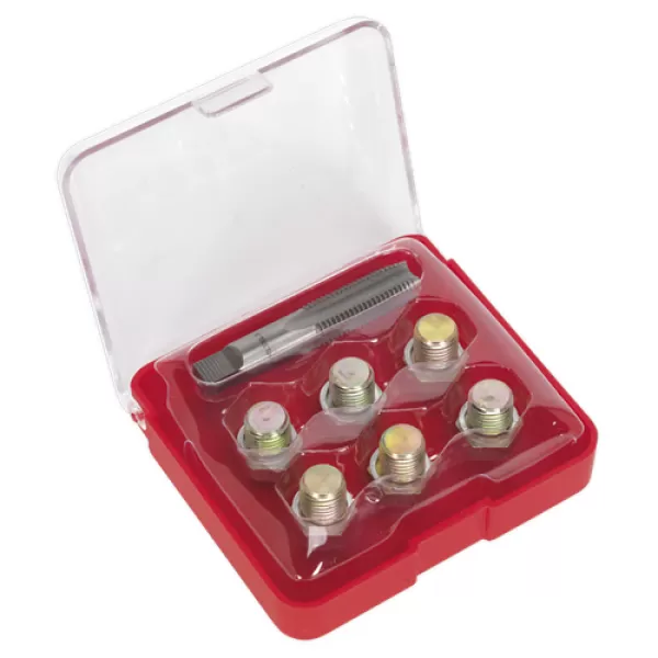 image of Genuine SEALEY VS613 Oil Drain Plug Thread Repair Set - M13