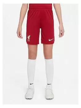 Image of Nike Liverpool Fc Junior 22/23 Home Short, Red, Size L (12-13 Years)