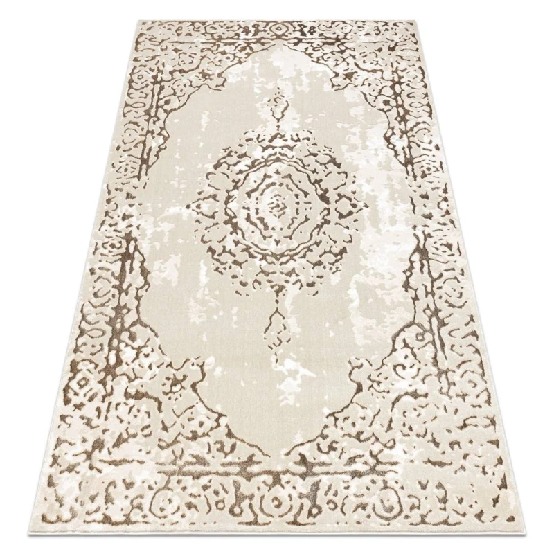 Image of RugsX Carpet Allure 1961 Ornament, Frame - Structural, Stylish, Glamour Cream / Gold 120X170 Cm