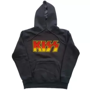 image of KISS - Classic Logo Unisex XX-Large Pullover Hoodie - Grey