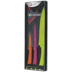 Image of Ricardsons Sheffield Richardson Sheffield 3 Piece Colour Knife Set