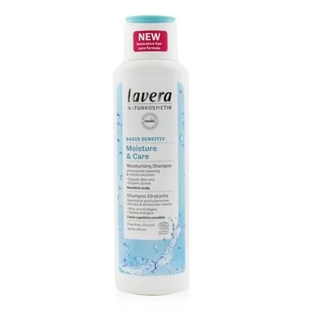 image of Lavera Basis Sensitiv Moisture & Care Moisturising Shampoo (Sensitive Scalp) 250ml/8.8oz