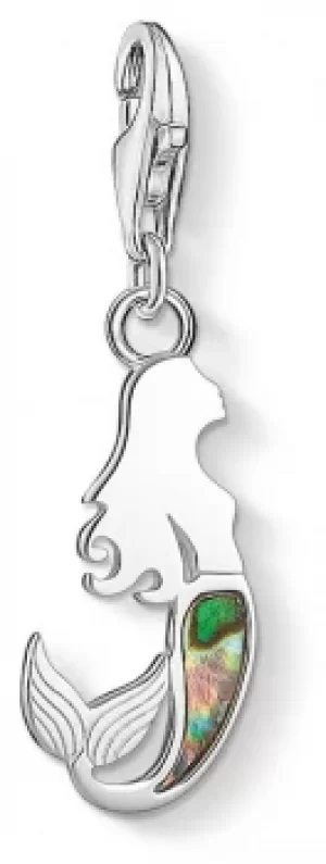 Thomas Sabo Charm Pendant Mermaid 925 Silver Mother Of Pearl Jewellery