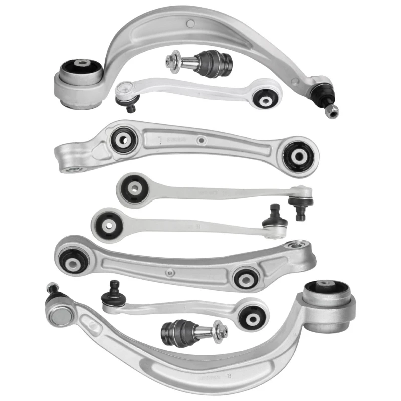 Image of RIDEX 772S0739 Control arm repair kit with fastening material, Front Axle, Trailing Arm Suspension Kit (772)
