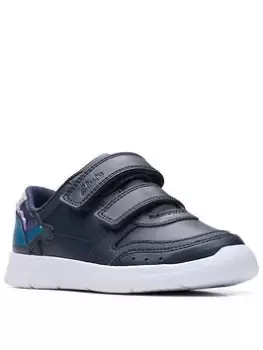 Image of Clarks Toddler Ath Steggy Trainer, Navy, Size 8 Younger