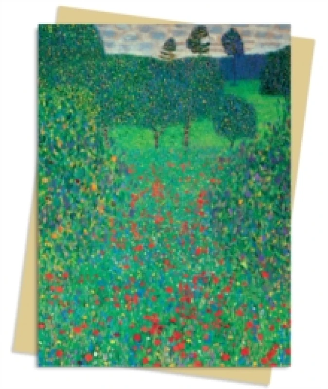 Image of Gustav Klimt: Poppy Field Greeting Card Pack : Pack of 6 Cards
