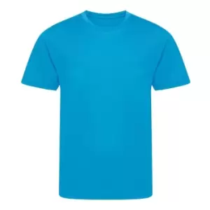 Image of Awdis Childrens/Kids Cool Recycled T-Shirt (12-13 Years) (Sapphire Blue)