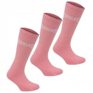 image of Everlast 3 Pack Crew Socks - Pink