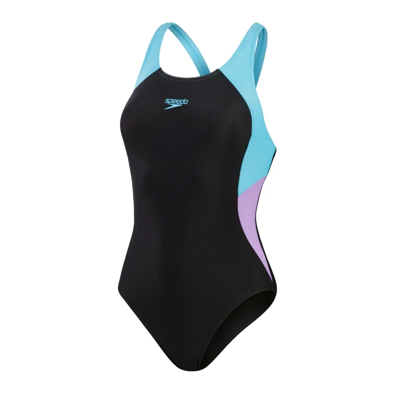 Image of Speedo Colourblock Splice Muscleback Womens - Black 27 S