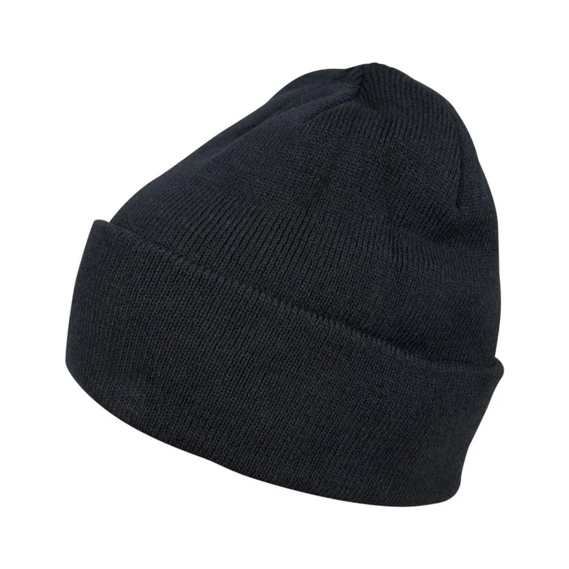 Image of Build Your Brand Mens Heavy knit Beanie in Navy Navy Male One Size