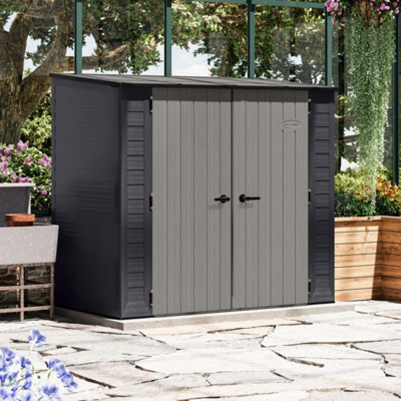 Image of Suncast Columbia Shed 7x4, Grey BMS7480