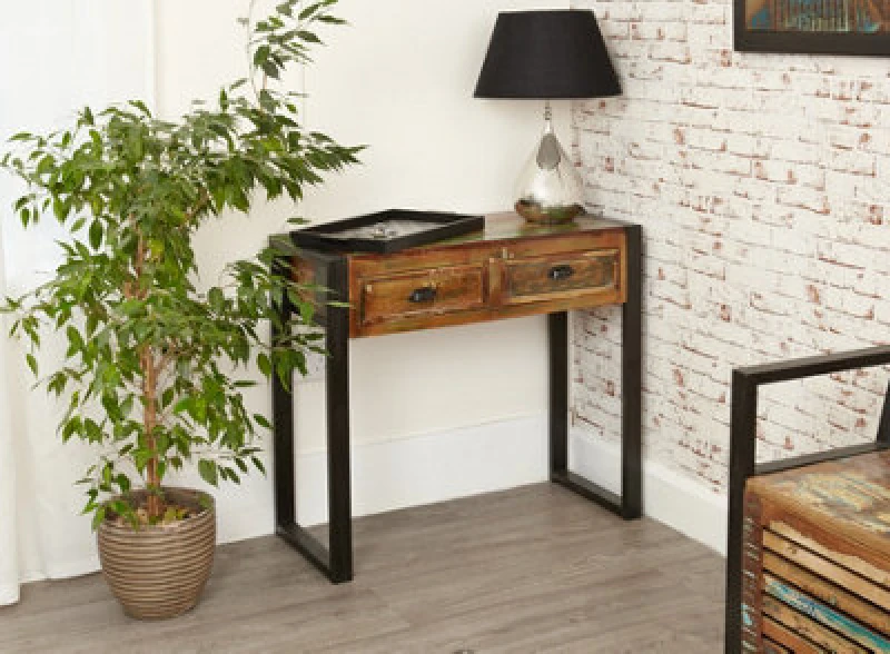 Image of Baumhaus Urban Chic 2 Drawer Console Table