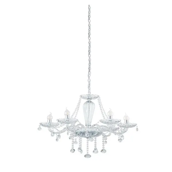 image of Eglo Chrome 6-light Chandelier 39099