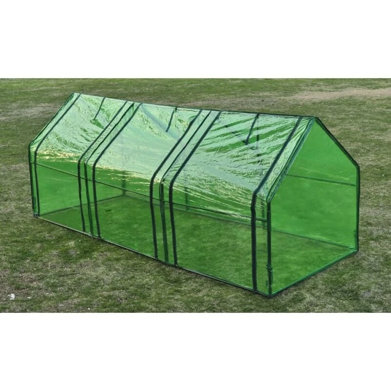 Image of Garden Greenhouse PVC Cover Walk in Green Shade Plant Hot House Storage 0.9x2.4m
