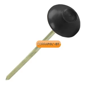 image of Corrapol-BT Black Corrugated Bitumen Fixings 100 Pk