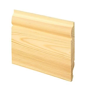 image of Wickes Dual Purpose TorusOgee Pine Skirting 15 x 119 x 2400mm