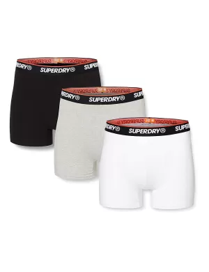 image of Superdry Classic Three Pack Boxer - Multi, Size S, Men