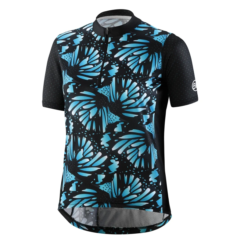 Image of Bicycle Line Womens Dalia Short Sleeve UPF 30+ Loose Fit Cycling Jersey Black female 8 (XS)