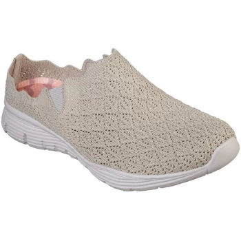 Image of Skechers Seager Womens Slip On Trainers - Beige