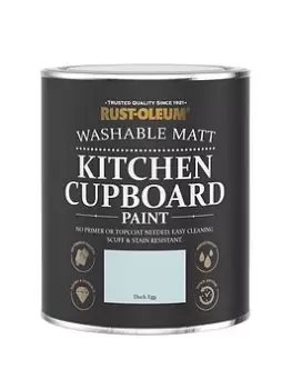 image of Rust-Oleum Kitchen Cupboard Paint - Duck Egg