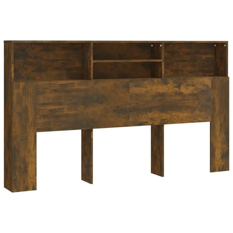 Image of VIDAXL Headboard Cabinet Smoked oak 180x19x103.5cm Vidaxl 8720286968796