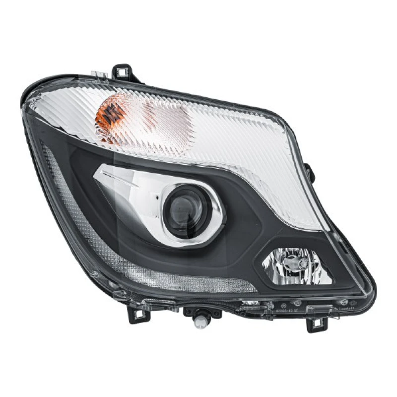 Image of HELLA 1EJ 011 030-321 Headlights H7, Right, with bulbs, Bi-Xenon Headlight (259)