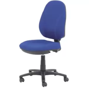 Image of Ergonomic Office Chair with Optional Armrest and Adjustable Seat - Blue