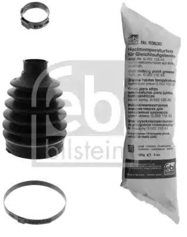 Image of FEBI BILSTEIN 100045 CV Boot Front Axle, Thermoplast Thermoplast Bellow,drive shaft (194)