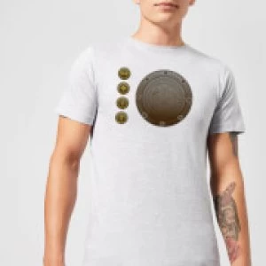 Image of Crystal Maze Industrial Icons Mens T-Shirt - Grey - L