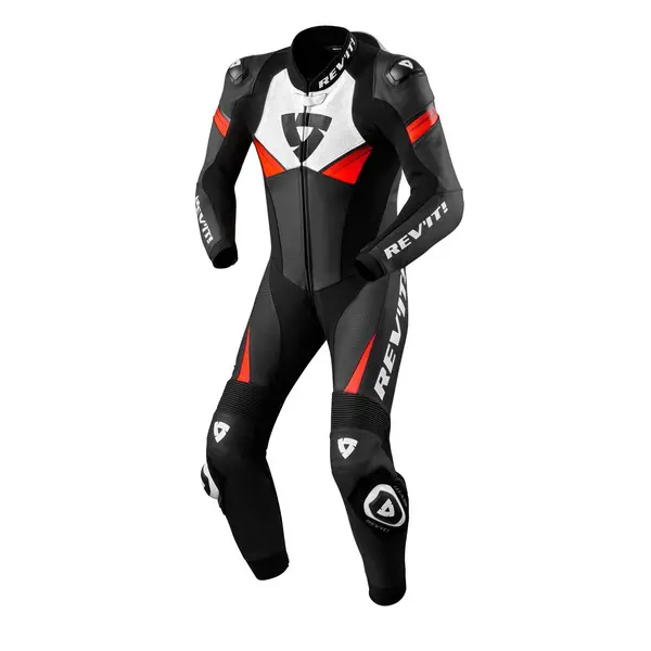 Image of REV'IT! Argon 2 One Piece Suit Black Neon Red Size 54