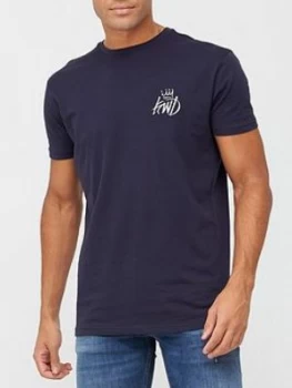 Image of Kings Will Dream Crosby Tee, Navy/Silver Size M Men