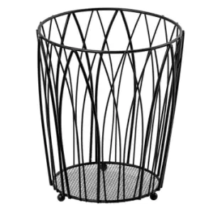 Image of Showerdrape Vista Waste Paper Basket - Black