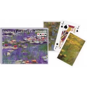 Image of Monet Lilies Bridge Doubles Game Playing Playing Cards