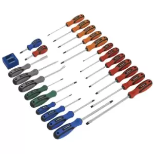 image of Siegen S0617 Soft Grip Screwdriver Set 24pc