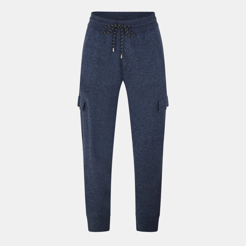 Image of Boss Mens Florencio Closed Hem Jersey Joggers Dark Blue male 2XL