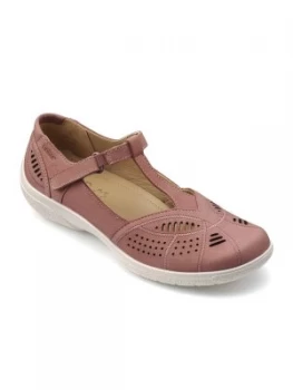 image of Hotter Hotter Grace T Bar Summer Shoe Salmon