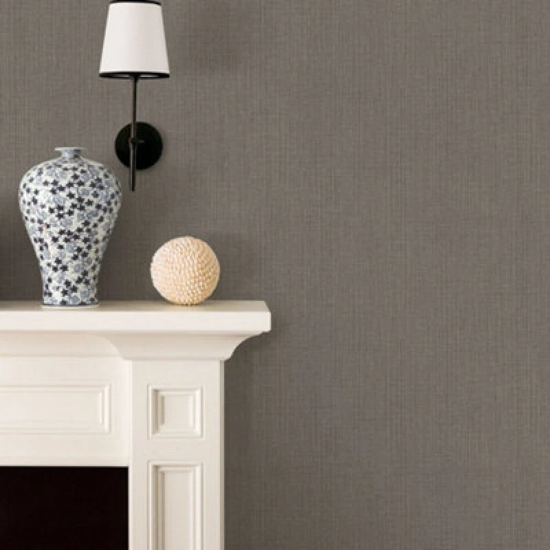 Image of Galerie Nordic Elements Bronze Smooth Woven Effect Wallpaper Roll