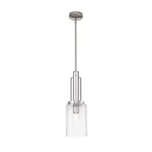 Image of Kichler Kimrose Dome Pendant Ceiling Light Polished Nickel