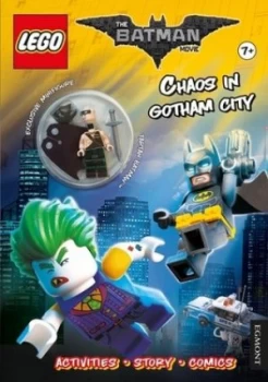 Image of The Lego Batman Movie Chaos in Gotham City activity Book with Exclusive Batman Minifigure Paperback