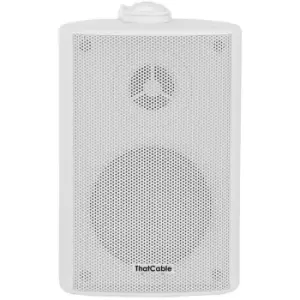 image of 6.5" 100V 8Ohm Outdoor Weatherproof Speaker White 120W IP54 Rated Background