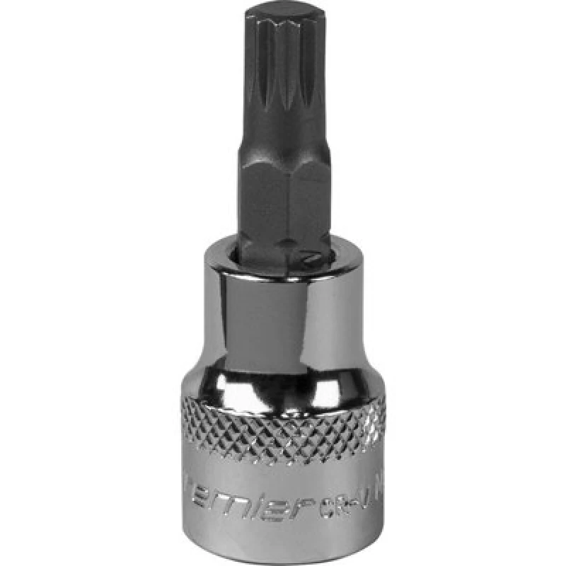 Image of Loops M8 Forged Spline Socket Bit - 3/8" Square Drive - Chrome Vanadium Wrench Socket Multi