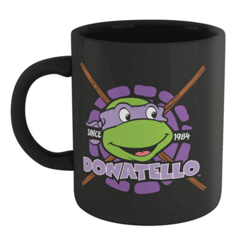 Image of Teenage Mutant Ninja Turtles Teenage Mutant Ninja Turtles Official Donatello Mug - Black One Size Unisex 5056762888498