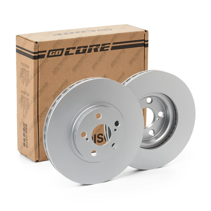 Image of goCORE GCH20052 Brake disc Front Axle, Vented, Cast Iron, Coated, without bolts/screws Cast Iron Brake Disc (82)