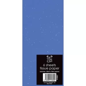 Image of 6 Glitter Tissue Dark Blue