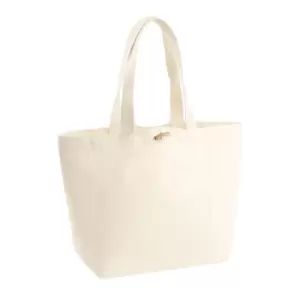 Image of Westford Mill Organic Marina Tote Shopping Bag (20L) (Pack of 2) (One Size) (Natural)