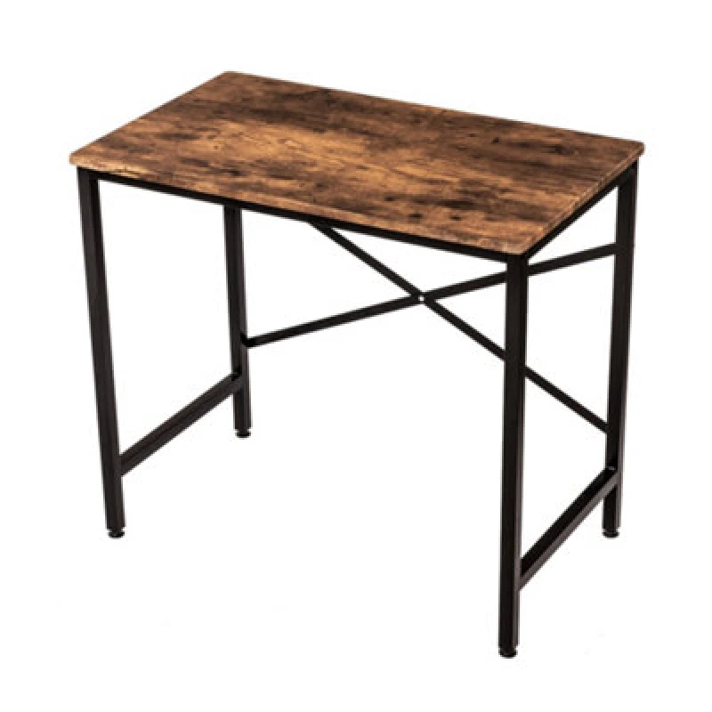 Image of Oypla 80cm Heavy Duty Industrial Writing Computer Desk Brown unisex