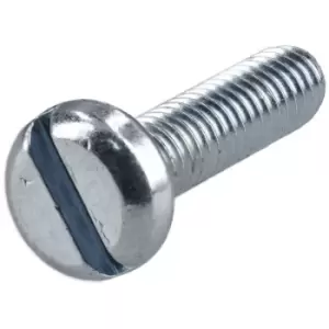 image of R-TECH 337020 Slotted Pan Head Machine Screws BZP M4 16mm - Pack O...