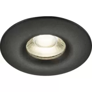 Knightsbridge - Odina Single Fixed Round Downlight Black - ODA1FRB