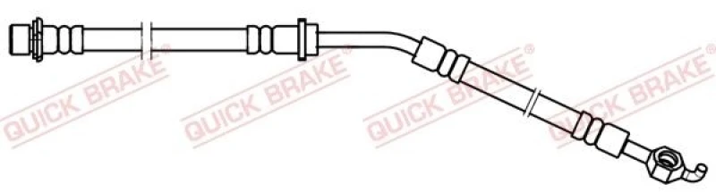 Image of QUICK BRAKE Brake hose QUICK BRAKE 58.886