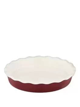 Image of Tower Barbary & Oak By Tower 27Cm Pie Dish Stoneware - Bordeaux Red